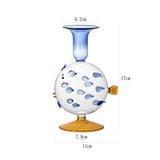 1pc Creative and Cute Pufferfish Shaped Candlestick Sample Room Decoration for Homestays and Home Furnishings
