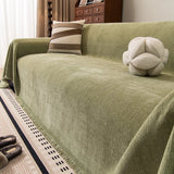 Popxstar  1PC Sofa Cover Solid Color Fabric Modern Simple Autumn and Winter Thickening Integrated Home Textile Products