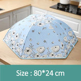 Popxstar  70/80 Cm Household Folding Dining Table Cover Insulation Dish Covers Winter Dust-Proof Insulation Leftover Food Kitchen Supplies
