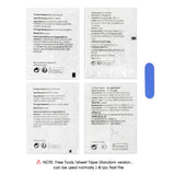 Popxstar  Red/Black Fake Nails 24Pcs Halloween Nails Press On Short Square French False Nails Patches Alloy Spider Designs for Party