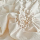 Popxstar  Three-dimensional Pinch Pleated Crafts Double Duvet Cover Set 220x240 Solid Twist Flowers King Size Bedding Set Quilt Cover Set