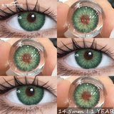 1Pair Natural Colored Contact Lenses Gray Beauty Pupils Brown Lens Fashion Blue Contacts Yearly Green Eye Color Lenses
