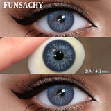 1 Pair Colored Pupils for Eyes Gray Eye Contacts Brown Natural Soft Lenses Beauty Pupils Women Makeup Yearly Cosmetics
