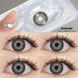 Popxstar  1 Pair Myopia Colored Contact Lenses for Eyes Brown Lens Blue Eye Lenses With Diopters Prescription Fashion Lenses