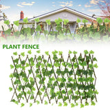 Popxstar Artificial Leaf Privacy Fence Faux Plants Ivy Fence Hedge Expanding Trellis Screening Privacy Screen Wall Garden Decor Buildings