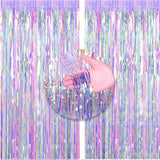 Popxstar Sparkly Colored Party Rain Curtain for Birthday ,Wedding