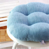 Solid color round Seat cushion thick linen-cotton chair stool cushion Four Seasons winter home kindergarten school student