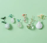 Popxstar Mini Ceramic Vase Design Magnet,set Refrigerator Magnet, DIY Fridge Magnet for Flower,Refrigerator Decorations