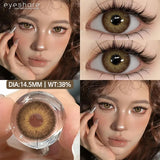 High Quality Gray Brown Beauty Lenses 1Pair NEW Colored Contact Lenses for Eyes Blue Beautiful Pupils Green Eye Contact