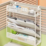 Hanging Mount Document Organization Stand Desktop Vertical Mail Paper Folder Holder Rack Desk File Organizer Mesh Magazine Rack