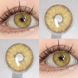 Popxstar  1pair New ARTHUR Color Contact Lenses for Eyes Green Eye Lenses Gray Contacts Fashion Cosmetic Pupils Yearly Color Eyes
