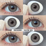 Popxstar  1 pair Green Color Series Contact Lenses for Eyes Natural Blue Lenses Eye Makeup Beauty Pupils Yearly Use Cosmetics Len