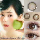 Popxstar 1 Pair Korean Lenses Colored Contact Lenses with Degree Myopia Lenses Gray Lenses Graduated Contact Lenses Natural