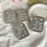 Popxstar Two Pack Contact Lens Case For Girls Portable Mini Contact Lens Box Contact Lens Container Soak Storage Kit