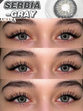 Popxstar  Big Diameter Black Lenses 14.5mm Lenses Colored Contact Lenses for Eyes Big Eye Lenses Natural Look Brown Lenses