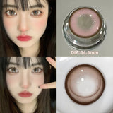 Popxstar 2pcs/Pair Contact Lenses Fast Shipping Big Black Lenses for Eyes Beauty Pupils Comestic Eye Color Lens 14.5mm/14.2mm