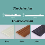 Popxstar 3D Self Adhesive Wall Trim Line Skirting Border NBR Waterproof Baseboard Wallpaper Wall Sticker For Living Room Home Decoration