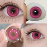 1 Pair color  Korean Fashion Lenses Pink Anime Lenses Comics Gilr Tears Lens Blue Lenses for Eyes Green Lenses for Party