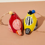 Popxstar  Ceramic wind chimes auspicious hanging decoration Chinese wind chimes creative home birthday gift