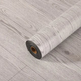 40x300cm Self-Adhesive Wood Grain PVC Stickers Thickened Waterproof Floor Wall Decals for Indoor Home Decor Easy Peel Stick