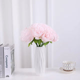 5 Simulated peonies, Artificial flowers for living room and bedroom decoration, Holding flowers for wedding parties