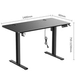 Popxstar Height Adjustable Desk Motion Electric Sit Stand Up Down Computer Table Modern Lift Motorized Gaming Desktop Home Office Desks