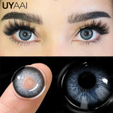 Popxstar Myopia Colored Contact Lenses with Diopters Brown Color Lens Eyes Green Lenses Graduated Blue Lenses Colored Pupils