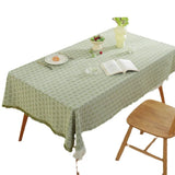 Popxstar  French Cream Style Fabric Dining Table Cloth High-end Decorative Cloth Photo Tablecloth Thickened Cotton and Linen Style