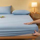 Popxstar 1 Piece of Solid Matte Bedsheet, Sky Blue Bedspread for Bedroom, Bedding (excluding Pillowcases)
