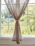 Japanese style linen foreign trade minimalist curtains, bedrooms, halls, kitchens, translucent half cut door curtains