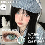 Popxstar  Korean Lenses Color Contact Lenses for Eyes 1pair Natural Colorcon Eye Lens Blue Green Eye Lens Beautiful Pupil Yearly