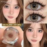 High Quality Gray Brown Beauty Lenses 1Pair NEW Colored Contact Lenses for Eyes Blue Beautiful Pupils Green Eye Contact