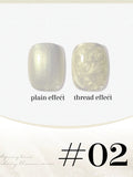 New Pearlescent Pearl White Thread Gel Nail Polish UV/LED Soak Off Gel, Suitable For Home Nail Salon For Wedding Gift