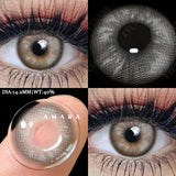 Popxstar  Natural Colored Contacts Lenses Brown 2pcs Contacts Beautful Pupils Color Contacts Yearly Makeup Cosmetic Contact Lens