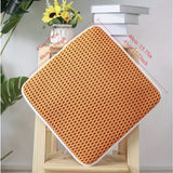 Popxstar  Breathable 4D air fiber seat cushion office sedentary driving washable