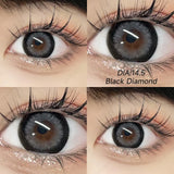 Popxstar  -2pcs Cyberpunk Blue Contact Lenses for Eyes Fashion Color Pupils Beauty Eye Color lenses Natural Gray Lens Myopia Lenses