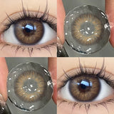 1Pair Colored Contact Lenses Beauty Pupil Blue Lenses Eye for Natural Effect Eyes Cosmetic Brown Eye Lenses Free Shipping