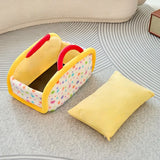 Portable Small Cat 2.5 kg Kennel Closed Warm Cat House Dog Kennel Semi-closed Bed Winter Car Cat Kennel Out Carrying Pet House
