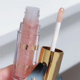 Popxstar Waterproof Diamond Shimmer Glitter Lip Gloss 5 Colors Sparkling Glitter Liquid Lipstick Diamond Pearl Lip Gloss Sexy Lip Make Up