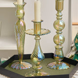 Popxstar 1PC Candle Holders Glass Candlestick for Wedding Decoration Christmas Decoration Home Decoration Accessories Candles
