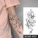 Popxstar Waterproof Temporary Tattoo Sticker Japanese Phoenix Flame Flash Tatto Feather Totem Body Art Arm Leg Waist Fake Tatoo Men Women