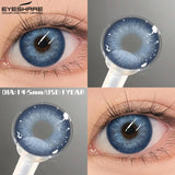 1pair Colored Contact Lenses Blue Eyes Lenses Gray Beautiful Pupils Natural Brown Eye Contact Green Makeup Lens Yearly