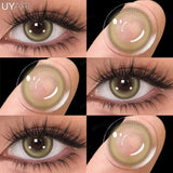 1 Pair Multicontacts for Woman y2k Korean Style Fashion Eye Lenses Blue Eye Color Contacts Purple Lenses Gray Natural Lens