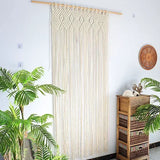 Handmade Cotton Rope Woven Curtain Tassel Tapestry Decorative Door Curtains Homestays Wall Creative Background Partition Curtain