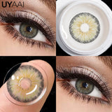 Popxstar  Contact Lenses Gray Cosmetic Eyes Colored Lens Natural Pupils Black Makeup Colored Pupils Beauty Black lenses Woman Makeup
