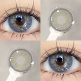 Popxstar  1Pair Colour Contacts Lenses Russian Blue Eye Green Beauty Pupil Brown Colored Gray Soft Yearly Use Makeup Lenses
