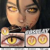 Popxstar   1 Pair Colored Cosplay Contact Lenses for Eyes White Red Black Cosplay Lens Anime Role Playing Eye Makeup Contact Lens