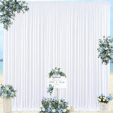 Popxstar 2PCS Sage green Backdrop Curtain for Party Wedding Wrinkle Free Photo Curtains Backdrop Drapes Fabric Decoration for Baby Shower