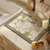 Popxstar American retro light luxury kitchen countertop drain pad, diatom mud suction pad, quick-drying washing table, sink, bar mat