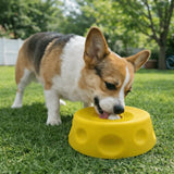 Interactive Food-Grade Silicone Dog Licking Bowl Anti-slip Anti-Choking Pet Slow Feeder Rolling Ball Dog Treat Bowl Liquid Snack